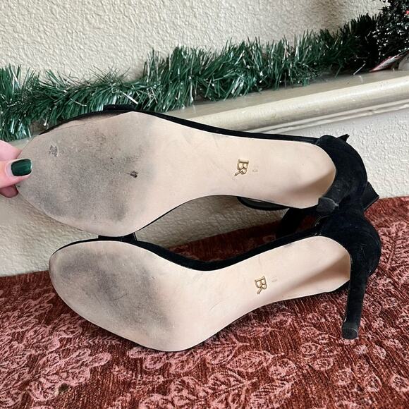 Banana Republic Black Suede Heels Women’s Size 10 Classic Black Heels 4 Inch - Picture 4 of 8